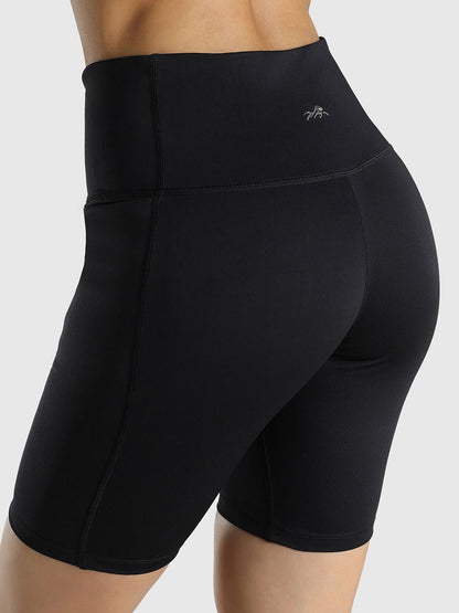 Women Slim Fit High-Rise Cycling Sports Shorts
