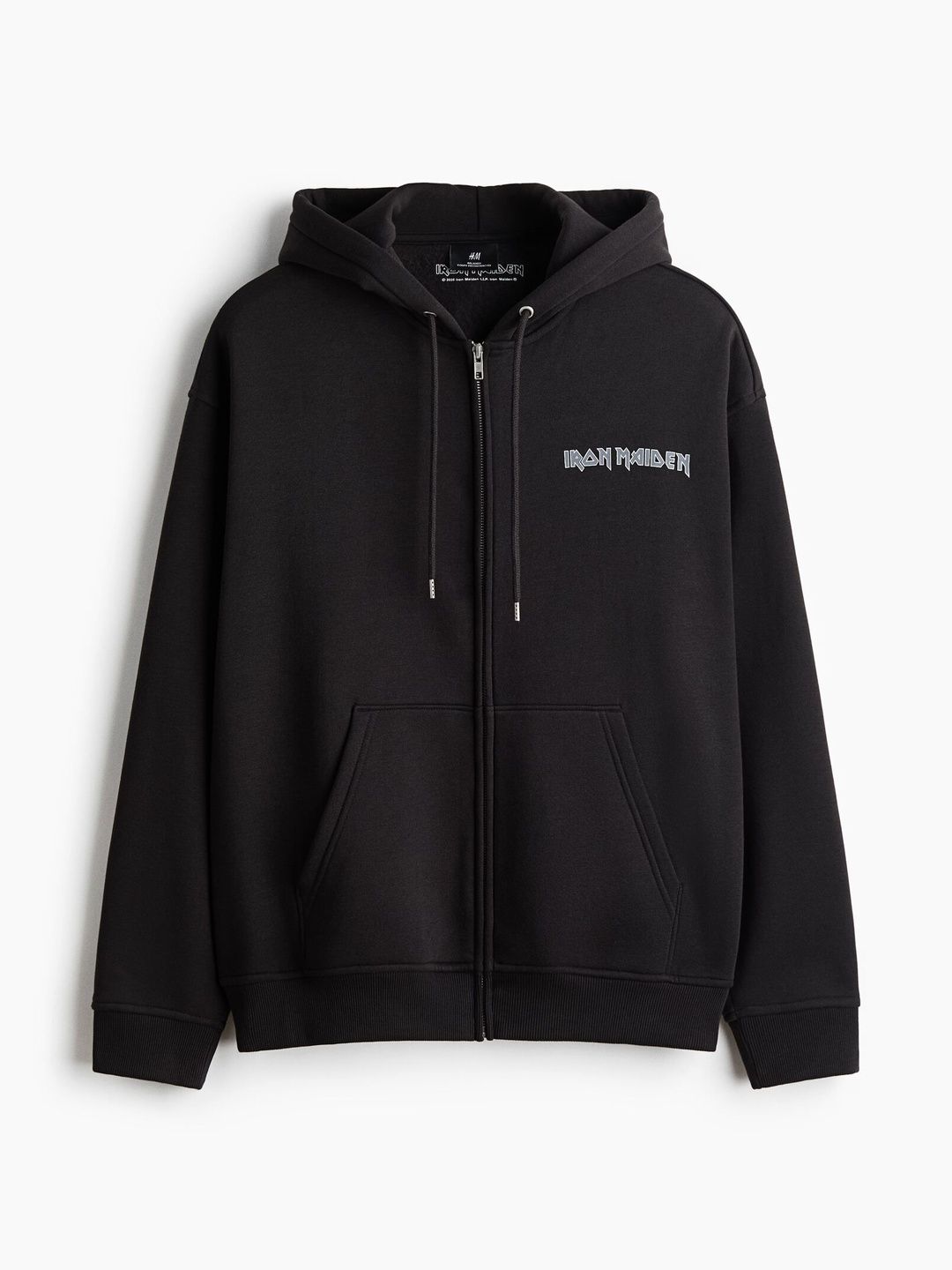 Loose Fit Printed Zip-Through Hoodie