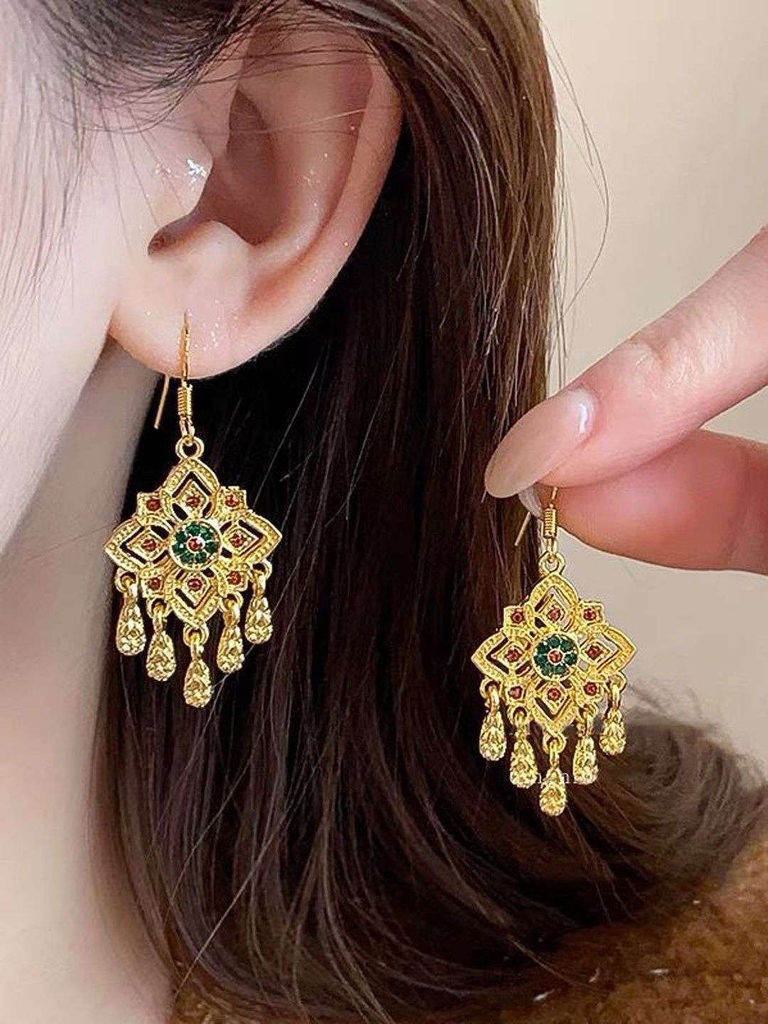 Geometric Drop Earrings