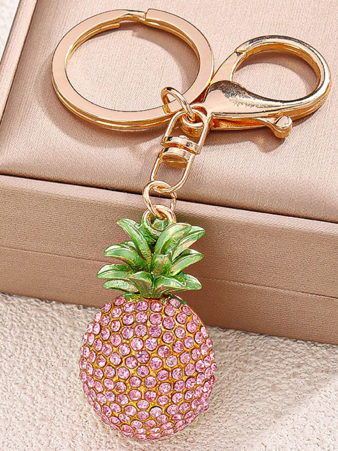 SALTY Pineapple Crystal Bag Charm