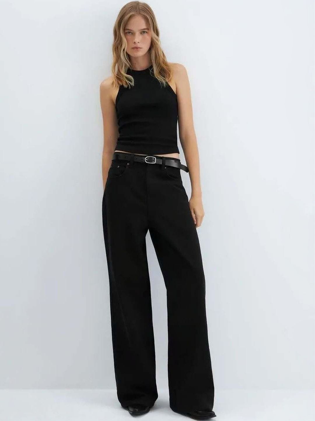 Women Wide Leg High-Rise Jeans