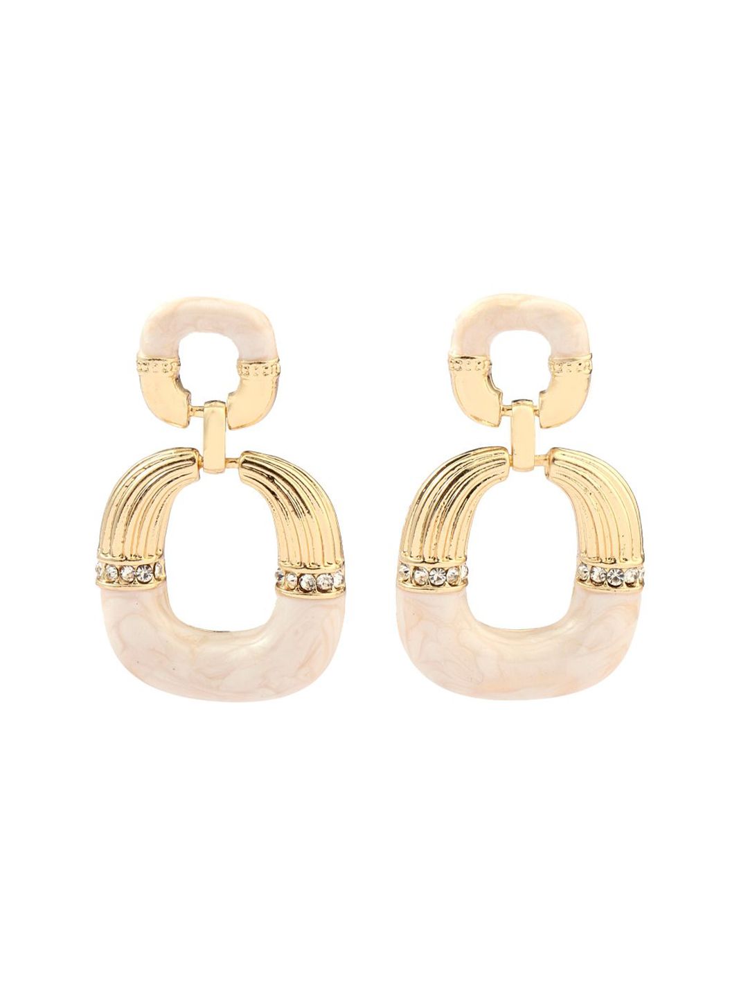 SALTY Pack of 2 Women Blush Luxury Gold Earring