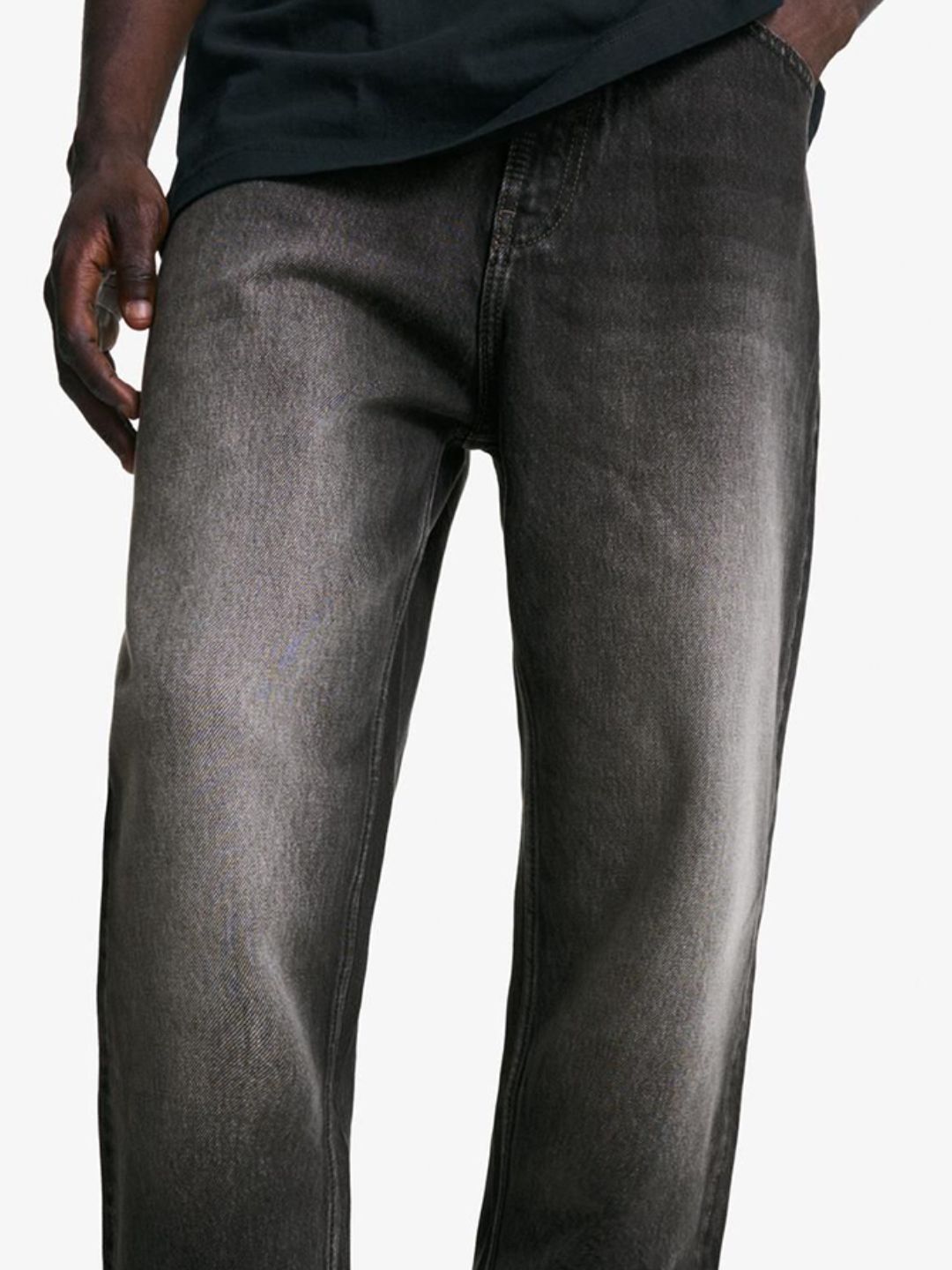 Men Tapered loose fit jeans