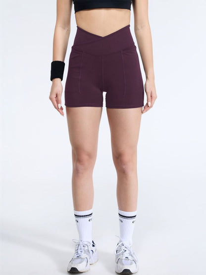 Wine Hourglass Booty Shorts