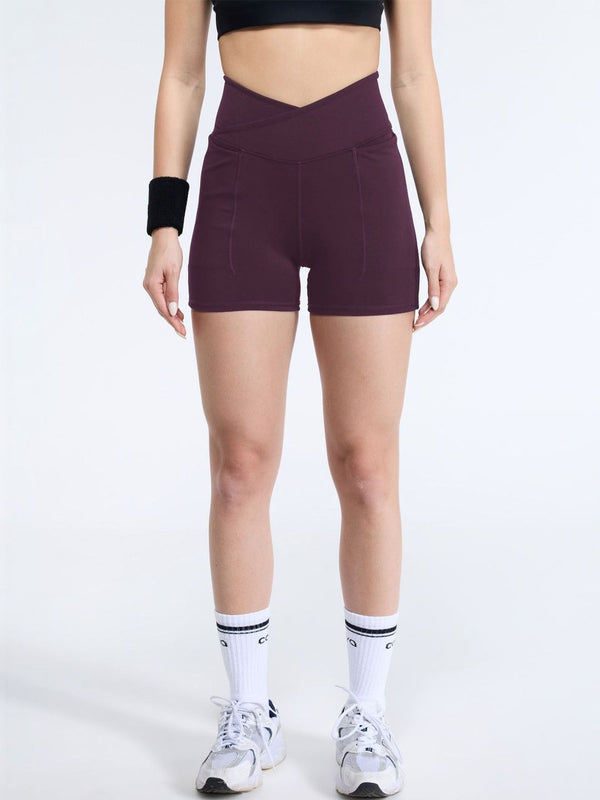 Wine Hourglass Booty Shorts