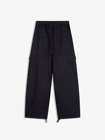 Men cargo parachute jeans