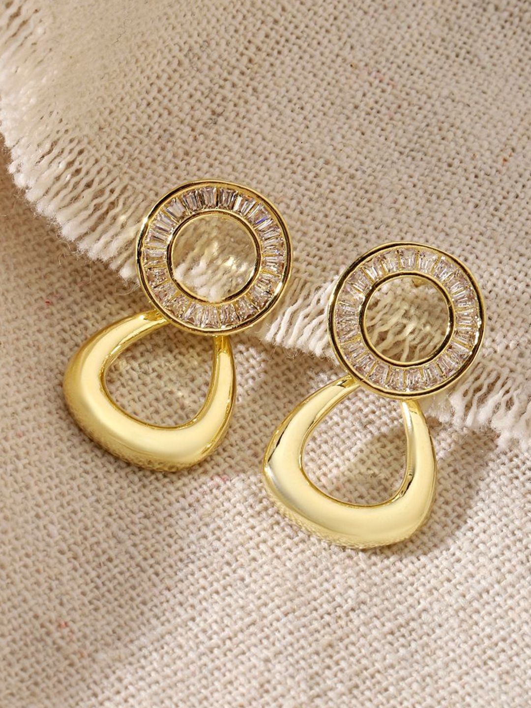 SALTY Yume Gold-Plated Contemporary Studs