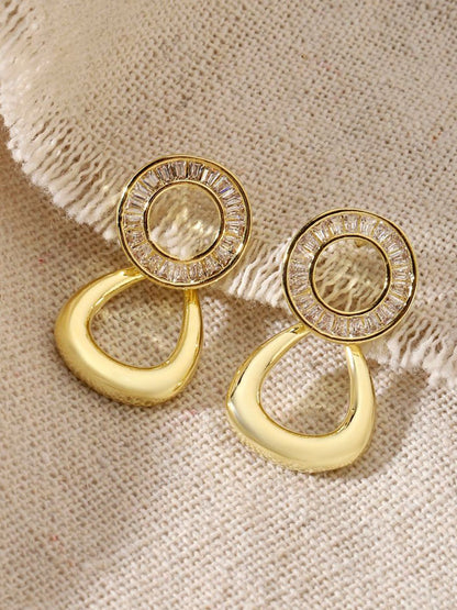 SALTY Yume Gold-Plated Contemporary Studs