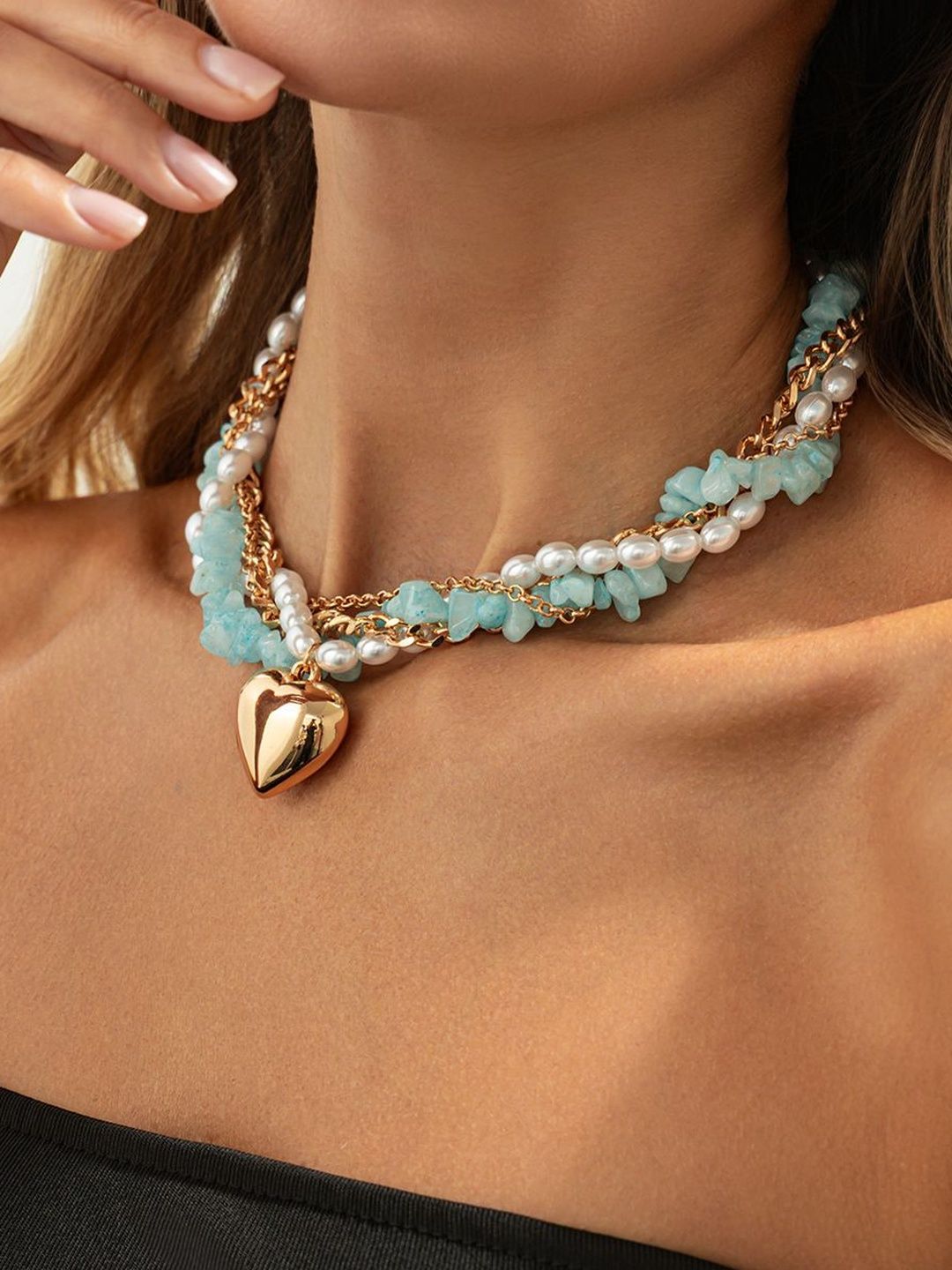 Gold-Plated Enamelled Chain