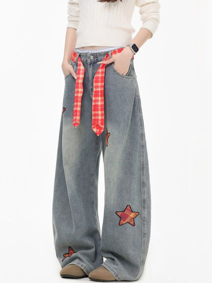 Women Wide Leg High-Rise Light Fade Jeans