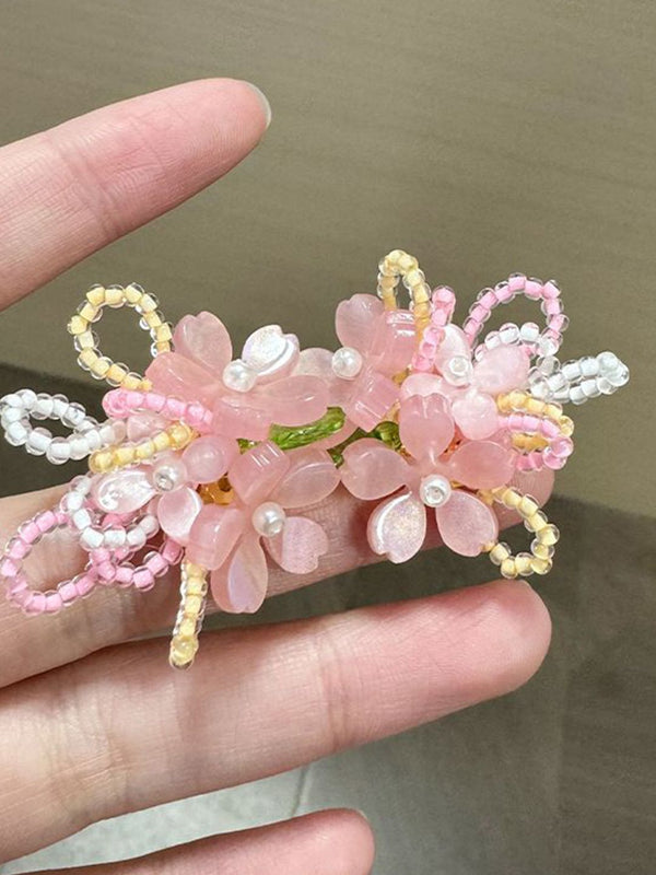 Pearls Floral Drop Earrings