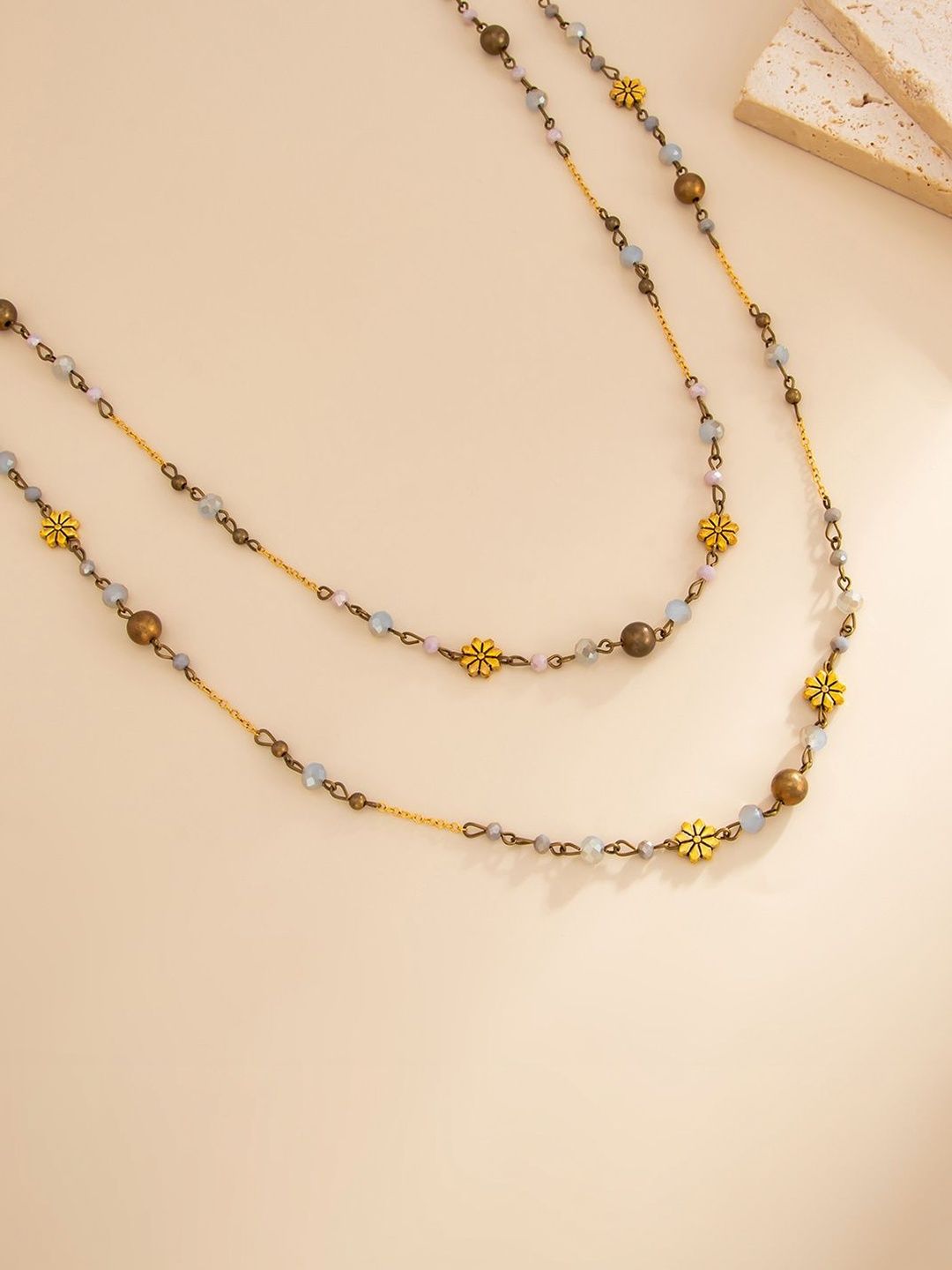 Gold-Plated Layered Necklace