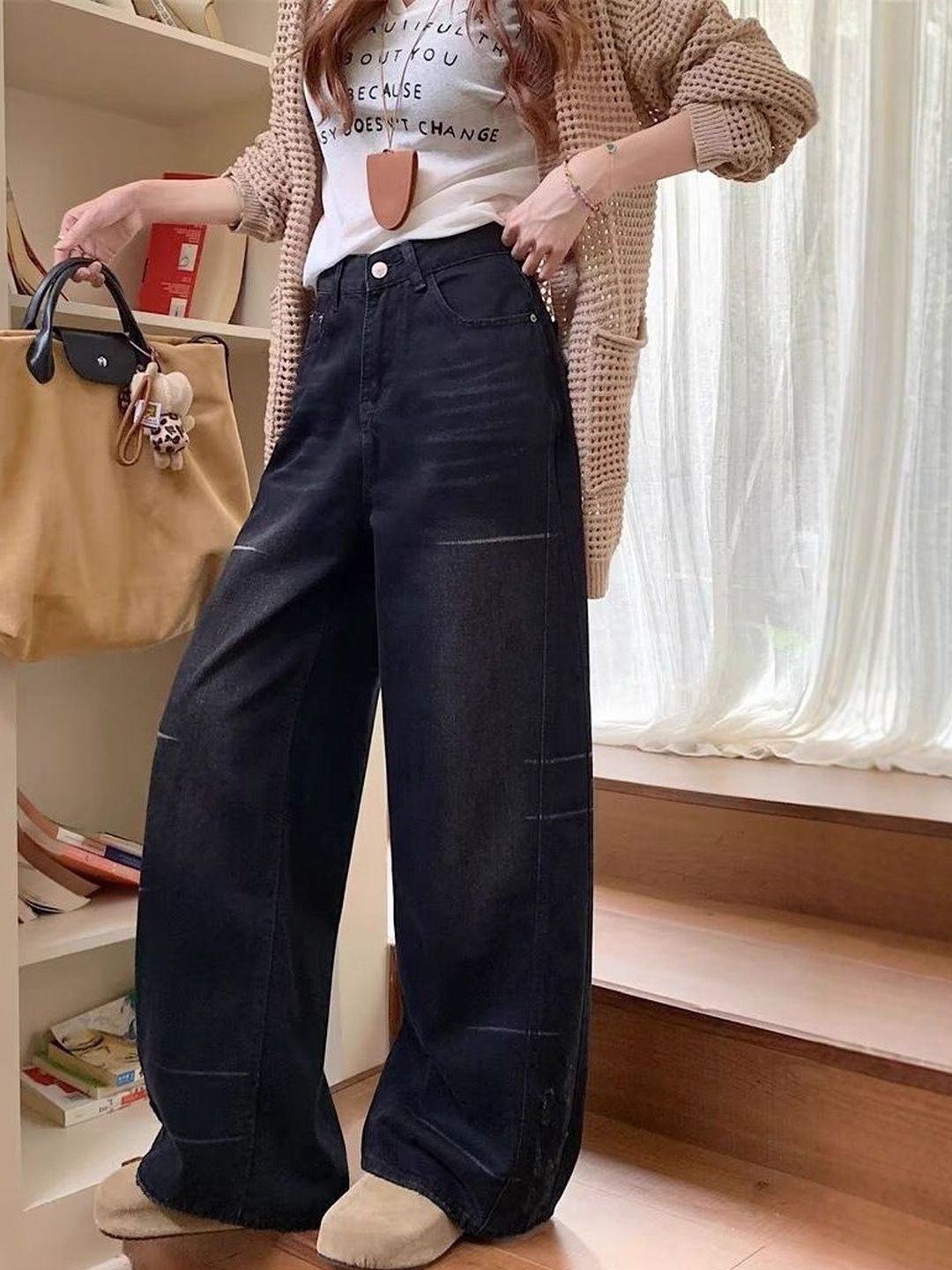 Women Flared Mid-Rise Light Fade Jeans