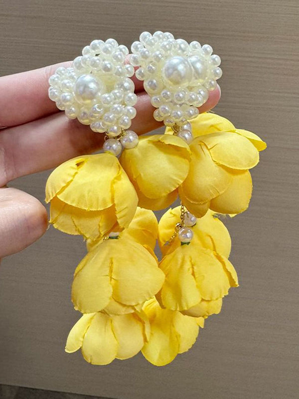 Leaf Shaped Drop Earrings