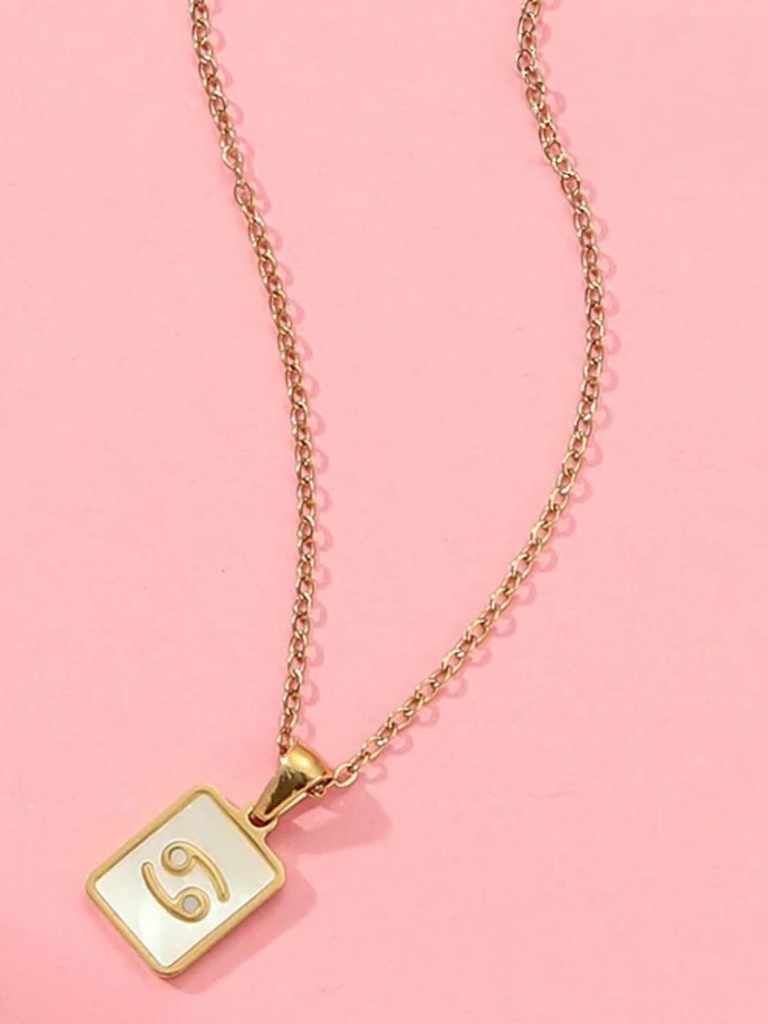 SALTY Pack of 2 Women Sign of the Stars Zodiac Necklace - Cancer