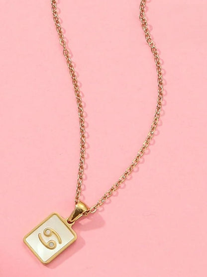 SALTY Pack of 2 Women Sign of the Stars Zodiac Necklace - Cancer