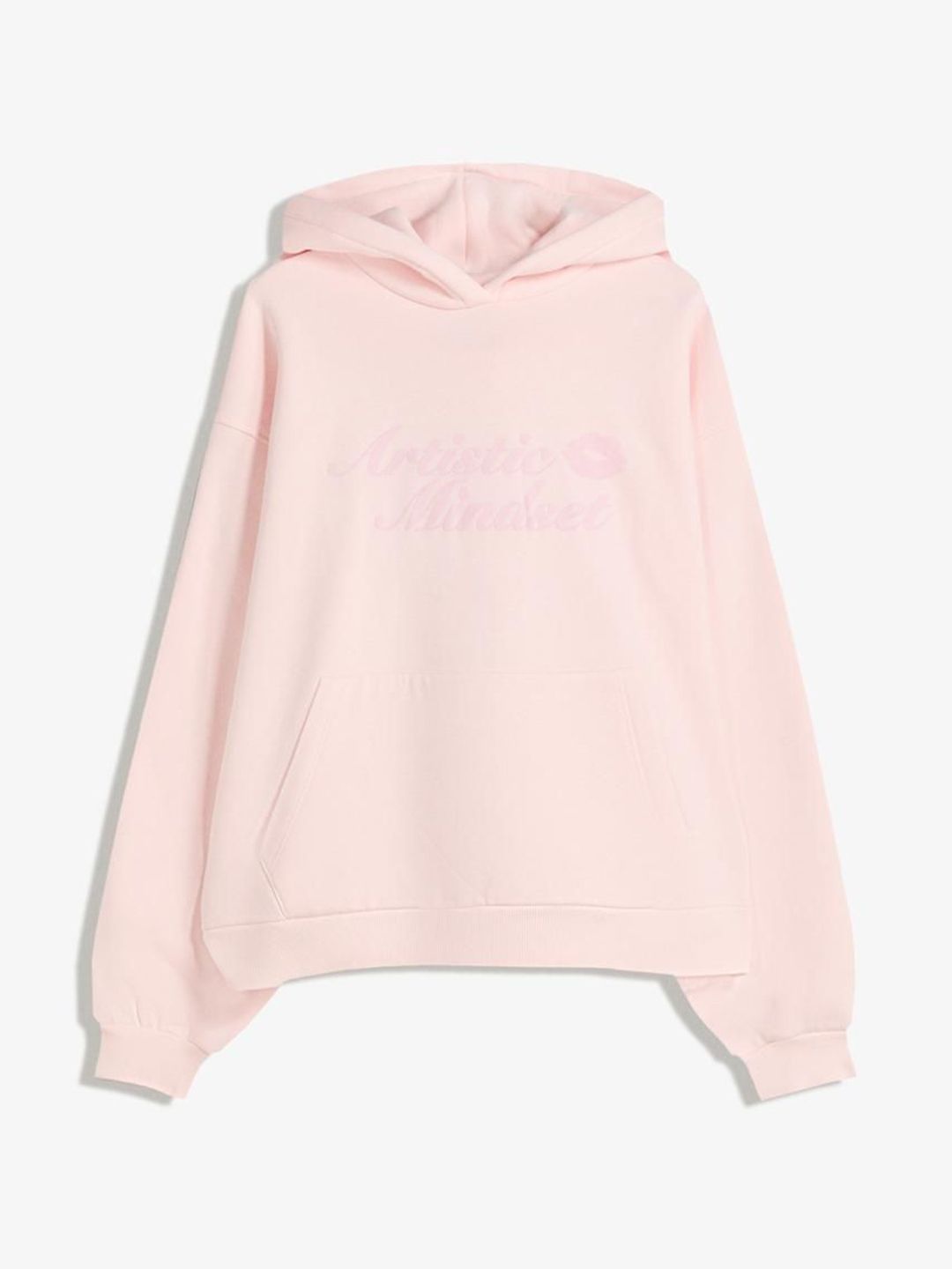 Hooded sweater with print