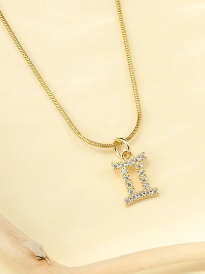 SALTY Set Of 2 Aries & Gemini Pendant With Chain