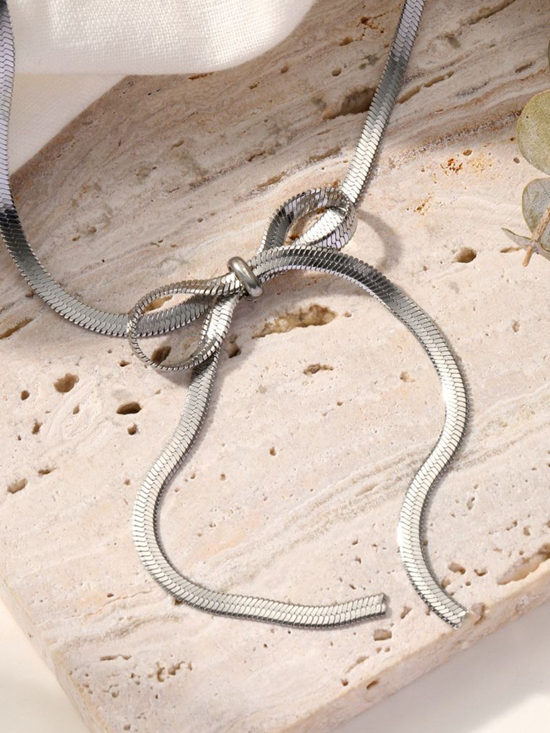 SALTY Celestial Bow Silver Necklace