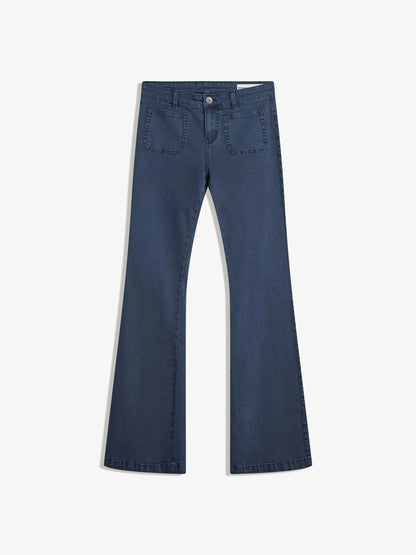 Women Cotton Low-Rise Stretchable Bootcut Jeans