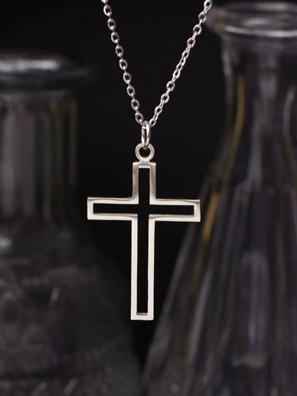 SALTY Pack of 2 Men Jesus Love Silver Chain