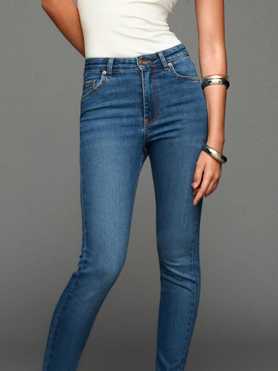 Women Super high-waist soft skinny jeans