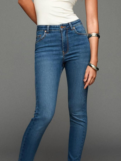 Women Super high-waist soft skinny jeans
