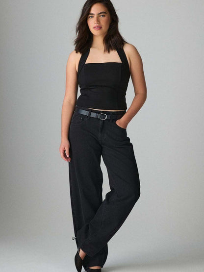 Women Wide Leg High-Rise Jeans