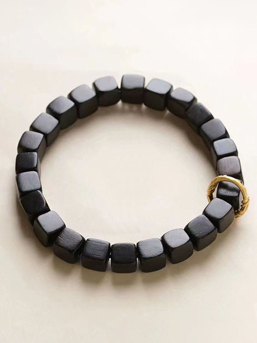 Men Wood Gold-Plated Bracelet