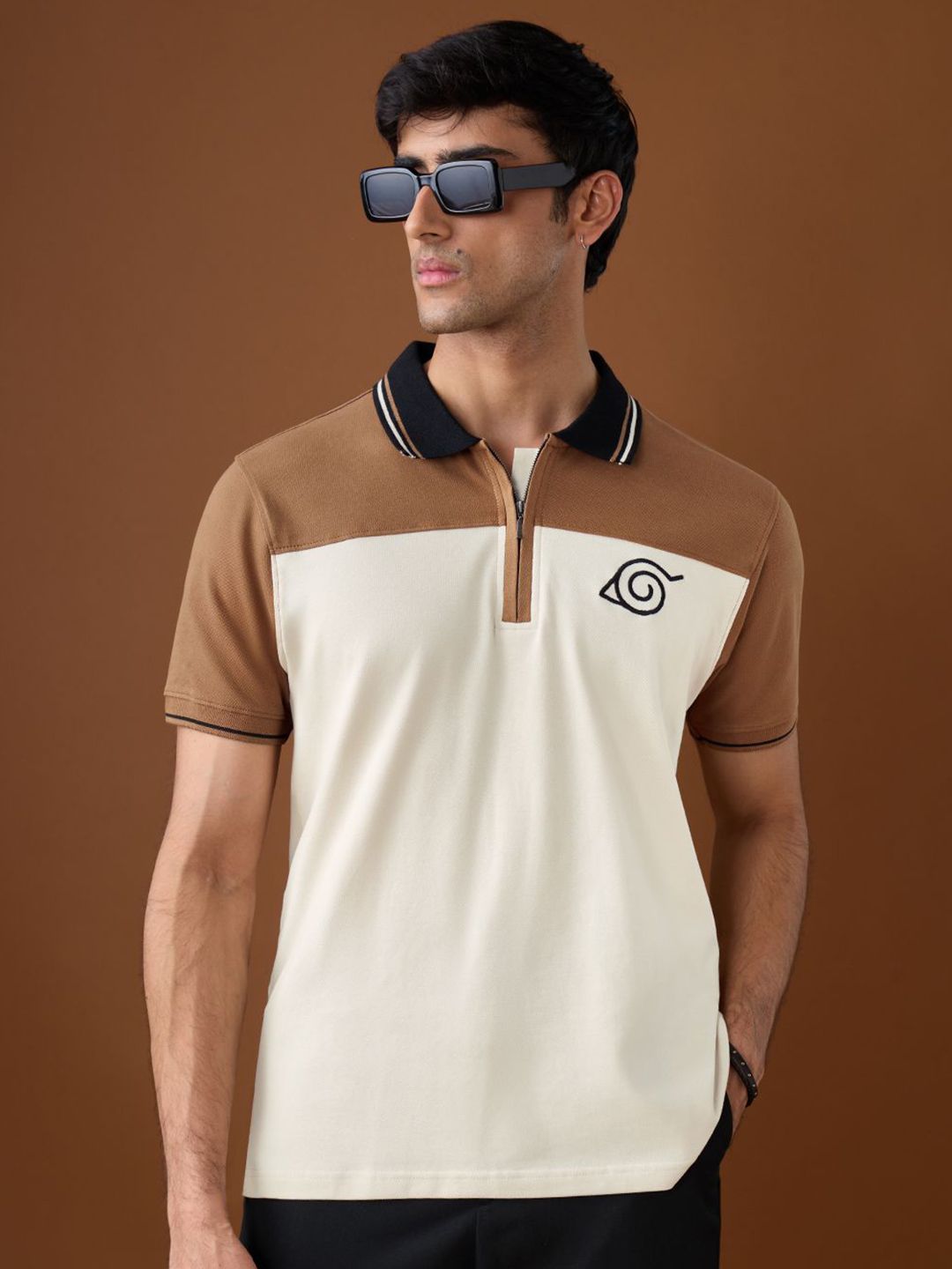 Men Regular Fit Naruto Printed Multicolor Polos