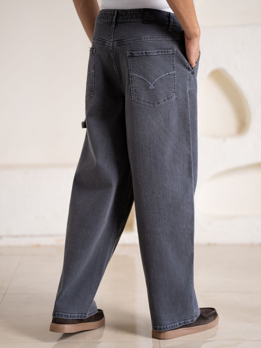 Men Comfort Baggy Fit Mid-Rise Stretchable Jeans