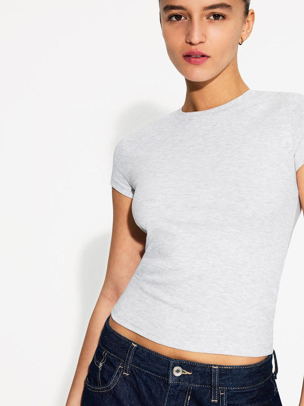 Short sleeve crew neck T-shirt