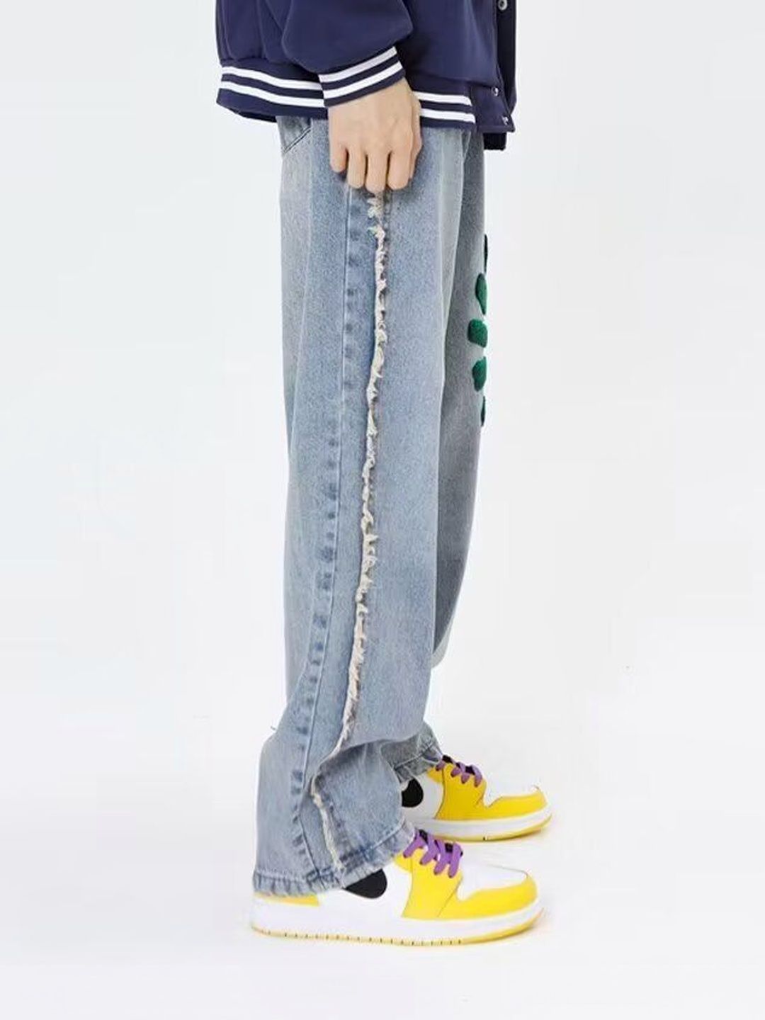 Men Baggy Fit Mid-Rise Medium Shade Jeans