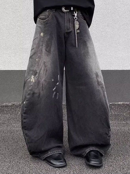 Men Baggy Mid-Rise Light Fade Jeans