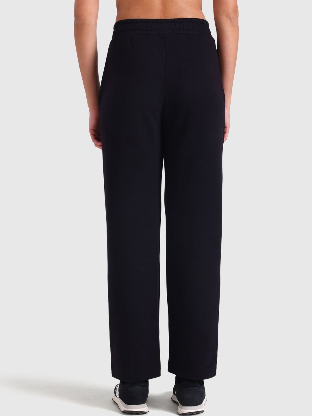 Women MId-Rise Wide Leg Track Pants