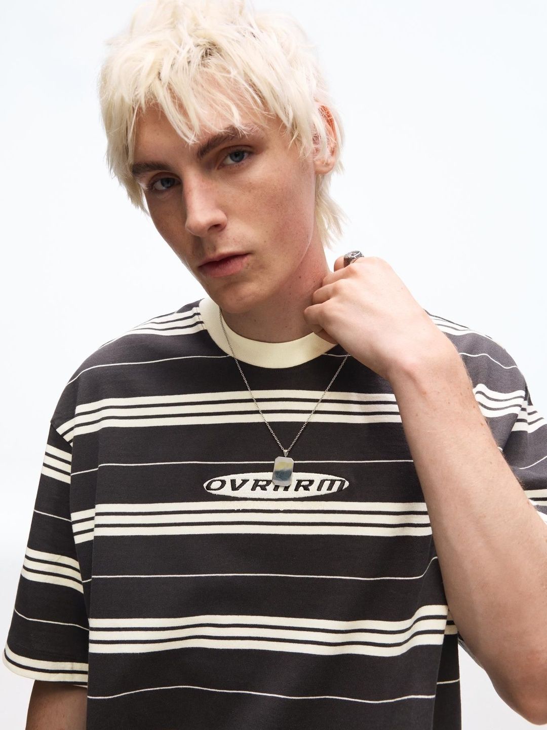 Short sleeve boxy print T-shirt