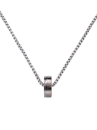 SALTY Pack of 2 Men Cosmo Ring Silver Chain