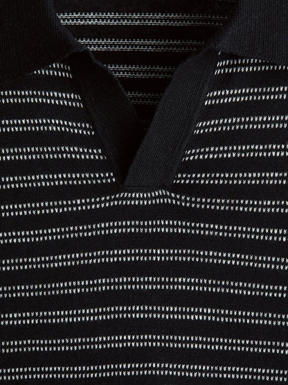Regular Fit Linen-Blend Polo Shirt