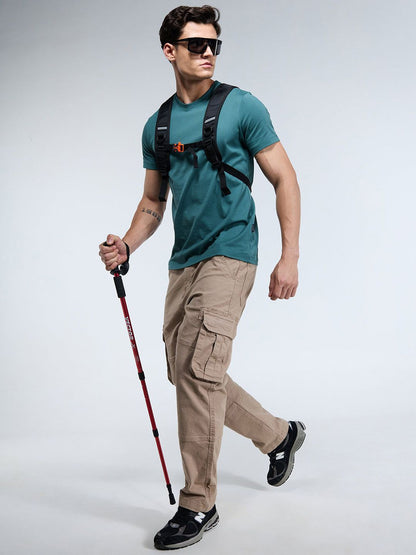 Men Pine Supima Crew Neck Relaxed Fit T-Shirt