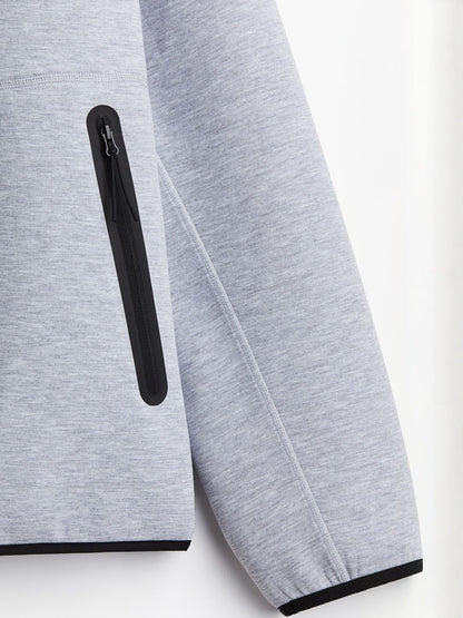 Regular Fit Sports Zip-Through Hoodie In Drymove