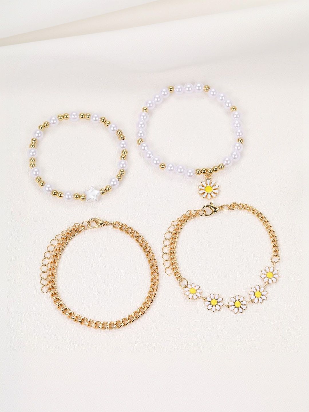 Women 4 Gold-Plated Armlet Bracelet