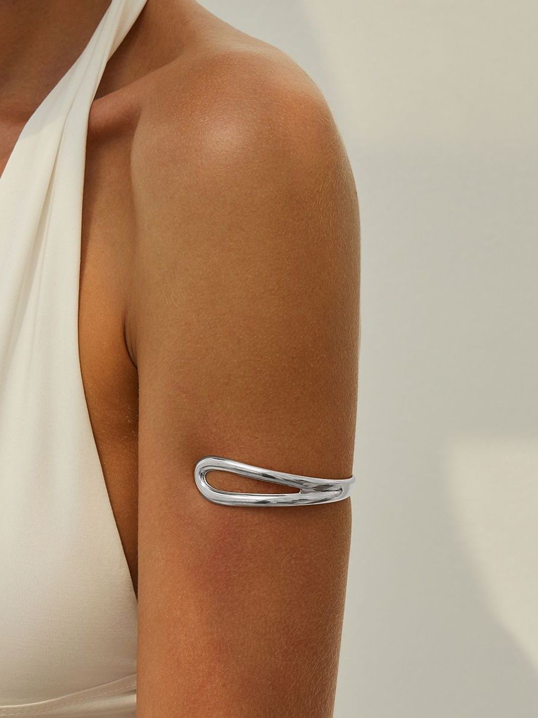 Women Silver-Plated Cuff Bracelet
