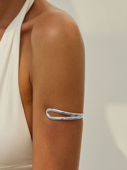 Women Silver-Plated Cuff Bracelet