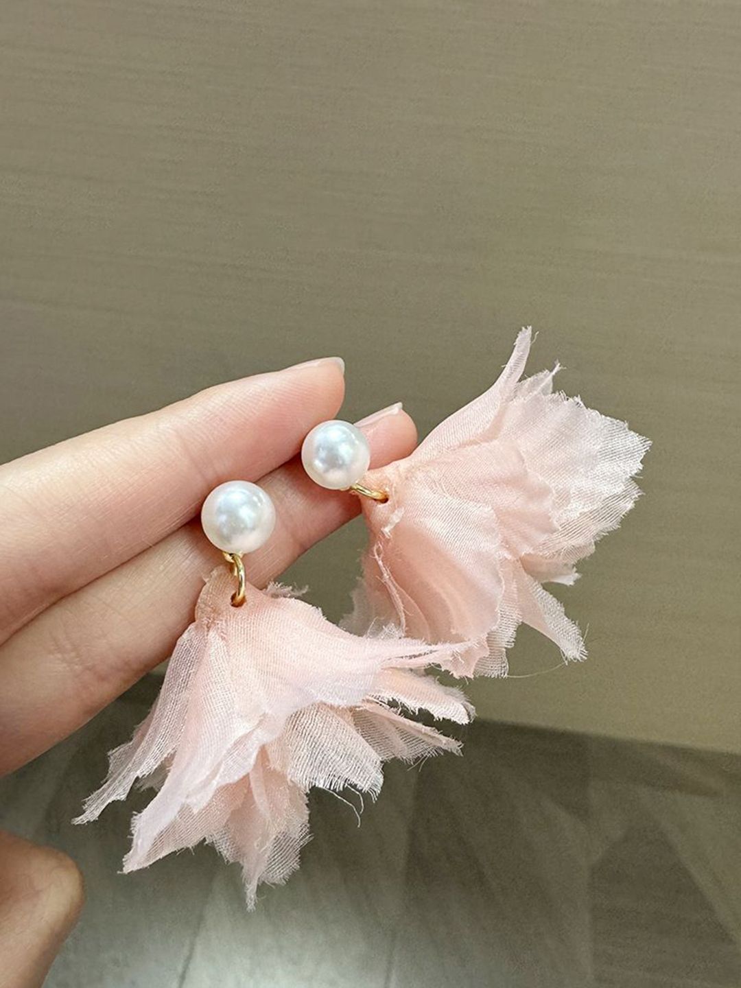 Pearls Beaded Contemporary Drop Earrings