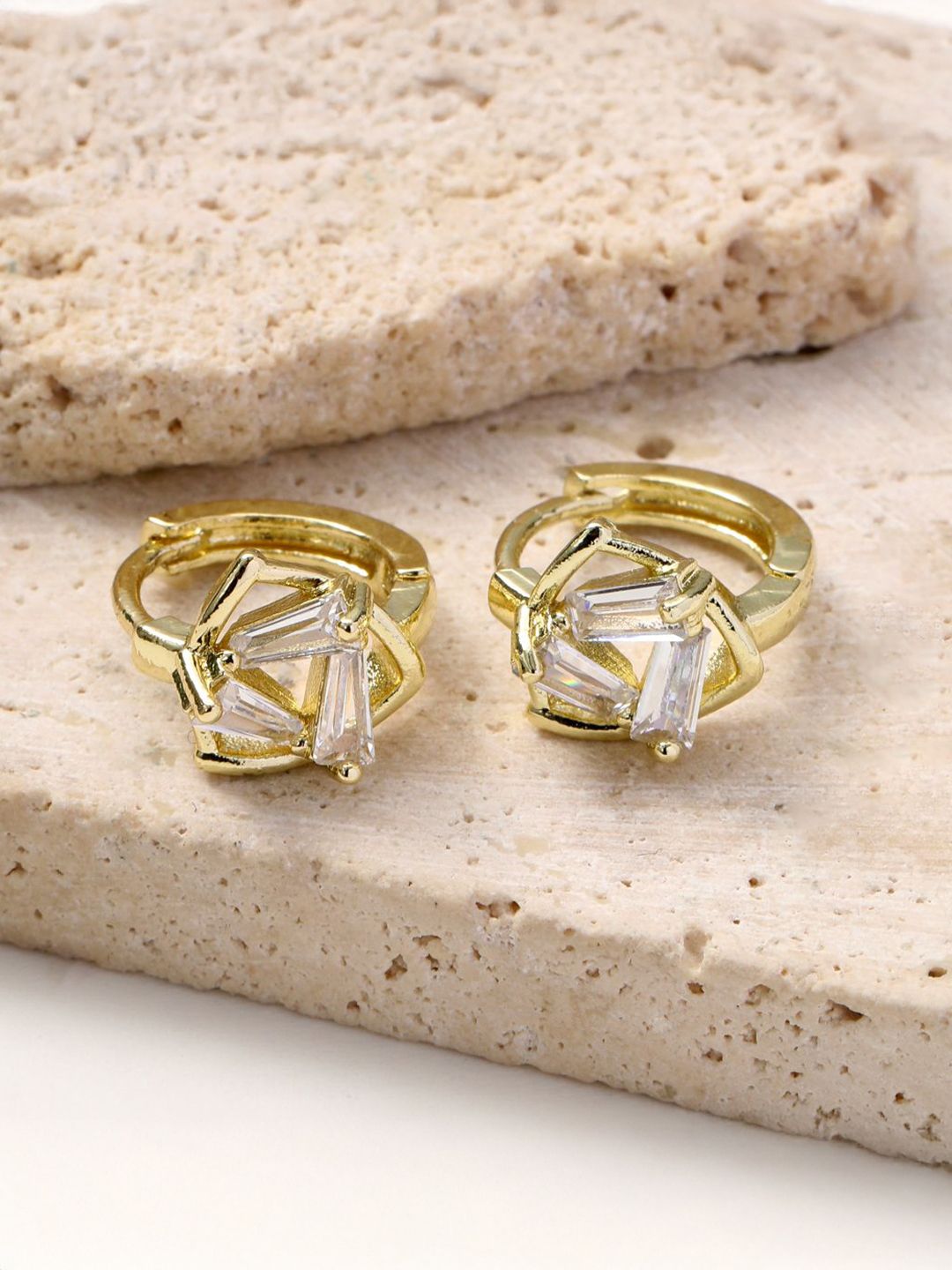 SALTY Isla Gold-Plated Contemporary Studs Earrings