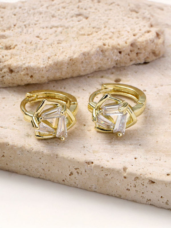 SALTY Isla Gold-Plated Contemporary Studs Earrings