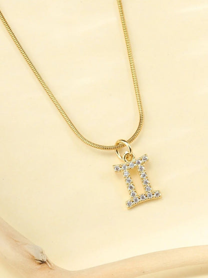 SALTY Set Of 2 Aries & Gemini Pendant With Chain