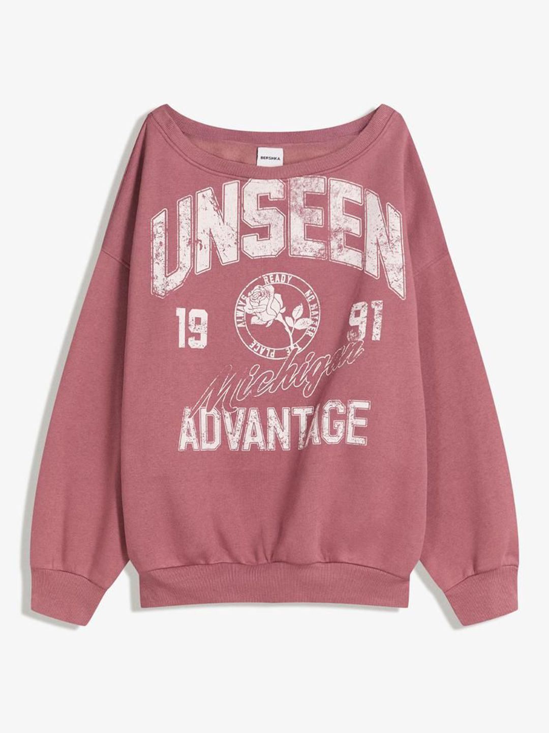 Boatneck printed sweatshirt