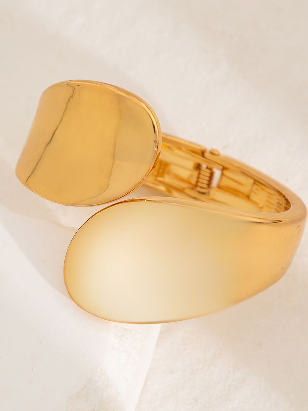 Gold-Plated Bangle-Style Bracelet