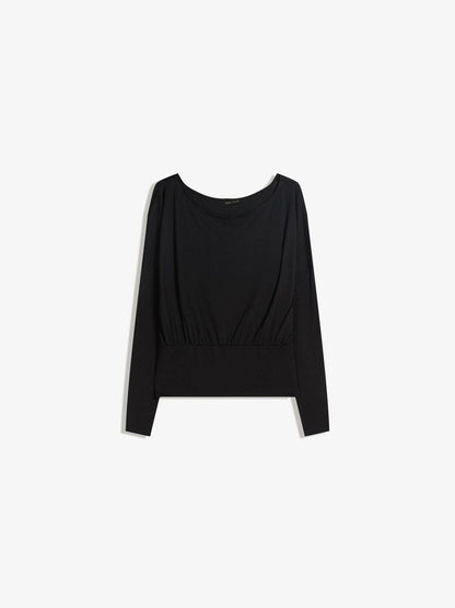 Striped long sleeve T-shirt with sash